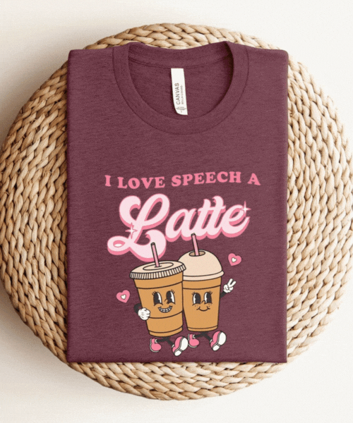 I love Speech A Latte Shirt